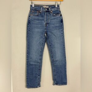 Levi’s Wedgie Straight Jeans Sz25 High Rise Button Fly